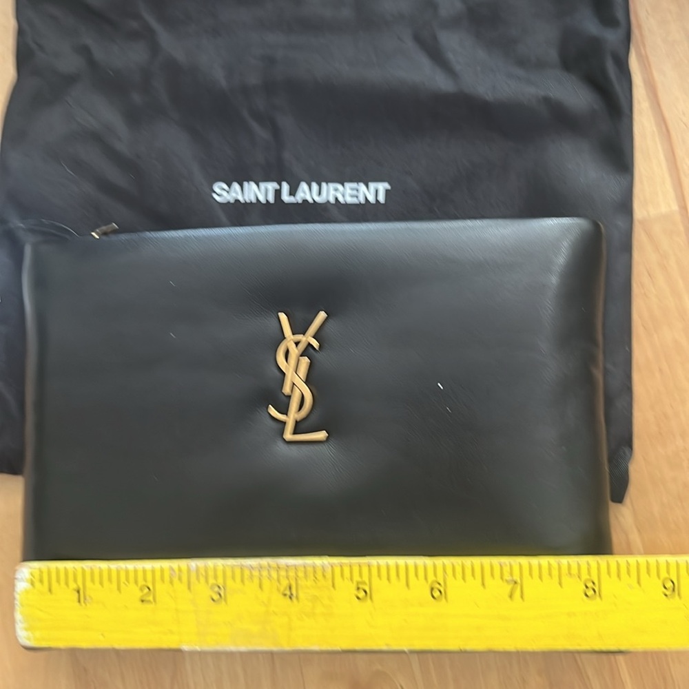NWT in box Saint Laurent Paris Cassandre 1000 Nero pouch - Picture 9 of 12